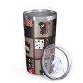 thumbnail image 2 of Red Plaid Dog Jigsaw Puzzle 10oz Tumblers Stainless Steel Tumbler with Lid and Straw,Vacuum Insulated Double Wall Travel Tumbler Cups with Cleaning Brush for Coffee, Tea, 2 of 4