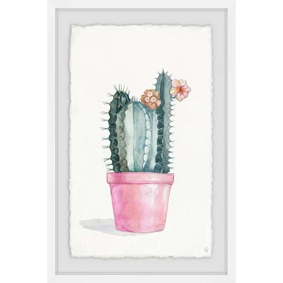 Flowering Succulent II Framed Painting Art Print