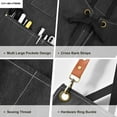 thumbnail image 6 of ONEKISS Apron for Men Women Canvas Aprons with 3 Pockets Cross Back Resistant Work Apron for Cooking, 6 of 6