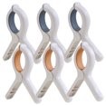 thumbnail image 4 of Minkissy Rectangular Drying Clips Plastic 6Pcs 3.93x3.14x0.47In, 4 of 8