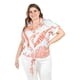 thumbnail image 1 of Blusa fresca con moño Roman Fashion/Tallas Extras, 1819 (Azul /Naranja) naranja 42, 1 of 6