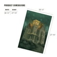 thumbnail image 3 of Lantern Press 1000 Piece Jigsaw Puzzle, Haunted House, Halloween Oil Painting, 3 of 5