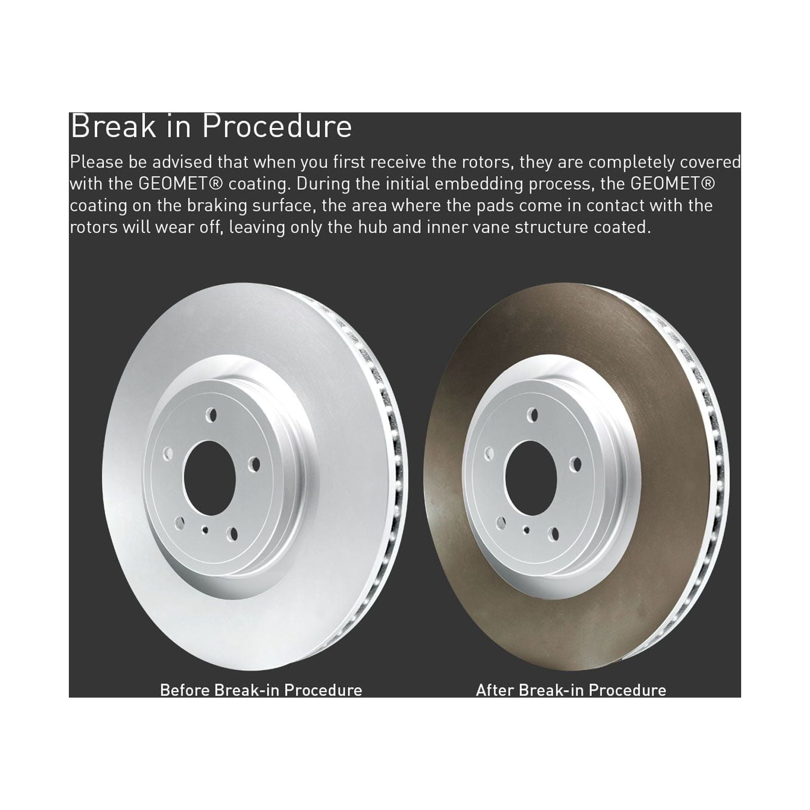 R1 Concepts Carbon Coated Disc Brake Rotor Set with Euro Ceramic Pads and Hardware WDTH1-46013