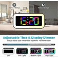 thumbnail image 4 of Digital Morning Alarm Clock for Children, Teenagers with 7 Color Night Light, LED Digital Clock, with 2 Alarm Modes, Adjustable Brightness, Snooze, Vo, 4 of 4