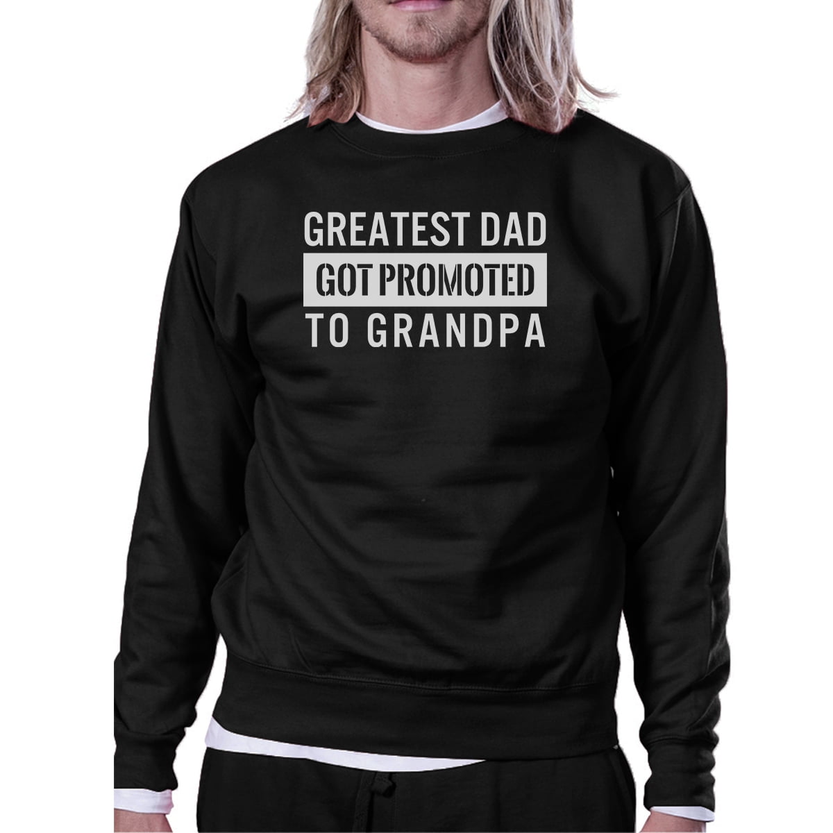 Promoted To Grandpa Sweatshirt Baby 
