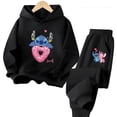 thumbnail image 5 of Sudadera con capucha para niños, jersey de moda Kawaii con estampado de Stitch, dibujos animados de Anime y Manga, ropa informal de otoño para niñas y niños, 5 of 5