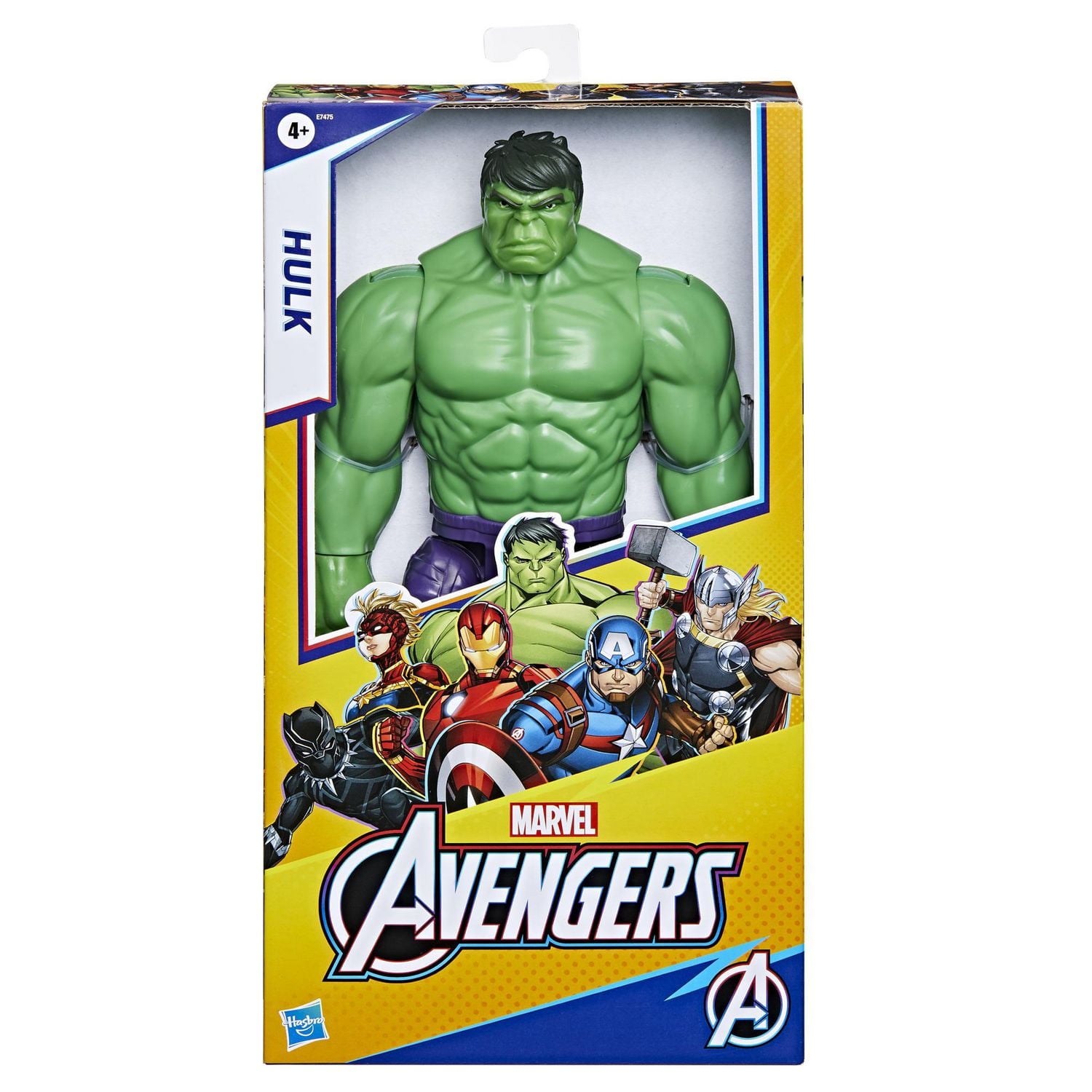 Marvel Avengers Titan Hero Series Blast Gear Deluxe Hulk Action Figure, 12-Inch Toy, For Kids Ages 4 And Up, Ages 4 and up.