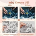 thumbnail image 3 of JUNWELL 4 Sheets 16Pcs Wedding Dress Water Soluble Hand Sewing Stabilizers for Fabric 11.6x8.2 Inch Embroidery Stitch Practice Embroidery Patterns Transfers for Embroidery Beginners Lover, 3 of 7