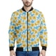 thumbnail image 2 of Chaqueta con cremallera y estampado de frangipani colorido para hombre y mujer, abrigo con estampado floral en 3D, chaquetas con cremallera, sudadera bomber de manga larga, 2 of 5
