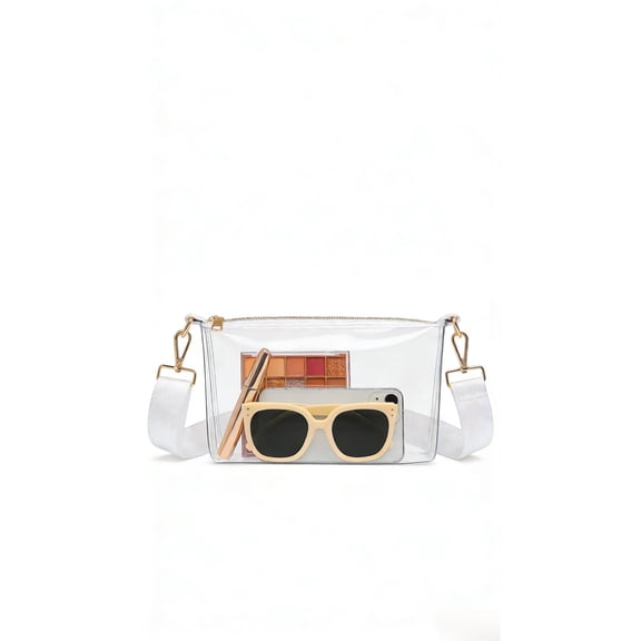 Clear Purse for Women, Clear Crossbody Bag Stadium Approved, Small Transparent Handbag for Concert Event Festival