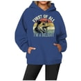 thumbnail image 2 of WEAIXIMIUNG Chandails en Molleton pour Femmes Grande Taille Sweat à Capuche Décontracté Col Rond Imprimé Animal Lettres Anglaises, 2 of 3