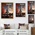 thumbnail image 4 of Designart "Enchantment of the Eiffel Tower, France" Cityscapes Floater Framed Canvas Art Print, 4 of 7