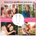 thumbnail image 5 of MULA 925 Sterling Silver Stopper Safety Chain for Bracelets Dainty CZ Notes Charms Gifts for Women, 5 of 5