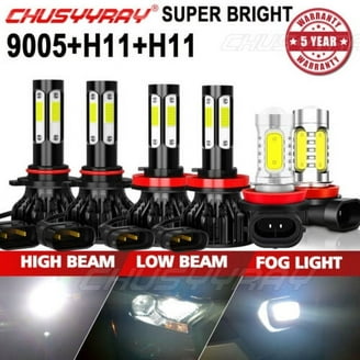 6500K White Hi/Lo Beam AUXBEAM H4/9003 LED Headlight Bulbs – Hi/Lo Beam, 20000LM, Canbus Error Free 9005 Led Headlight - Foto 2