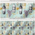 thumbnail image 2 of Soimoi Cotton Cambric Fabric Grapes,Wine Glass & Bottle Printed Fabric 1 Yard 42 Inch Wide, 2 of 7