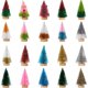 thumbnail image 2 of 4 unids/lote Mini árbol de Navidad 10cm árbol de Navidad Artificial inteligente pinos adornos decoración del hogar, 2 of 4