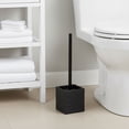thumbnail image 2 of Evideco French Home Goods Stone Commercial Stone Black Toilet Brush & Holder Set with Toilet Brush, Black, 2 of 9