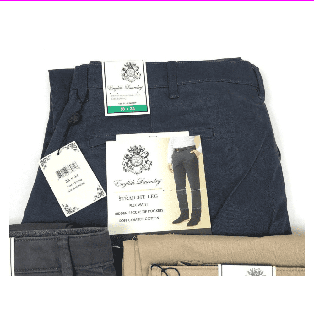 English Laundry English Laundry Men's Straight Leg Flex Waist Comfort