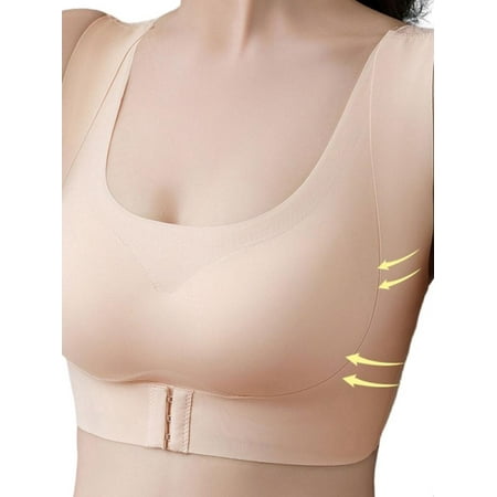 

Esho Women s Front Buckle Lift Bra Wireless Push Up Gathering Bra Comfortable&Breathable