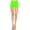 Neon Lime, variant on FashionJOA Low Rise Solid Print Workout Athletic Shorts Women's