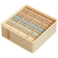 thumbnail image 4 of Caja de almacenamiento de ropa interior y calcetines, tipo cajón, multifuncional, para el hogar, organizador de dormitorio de estudiantes, caja de almacenamiento con partición para armario, 4 of 5