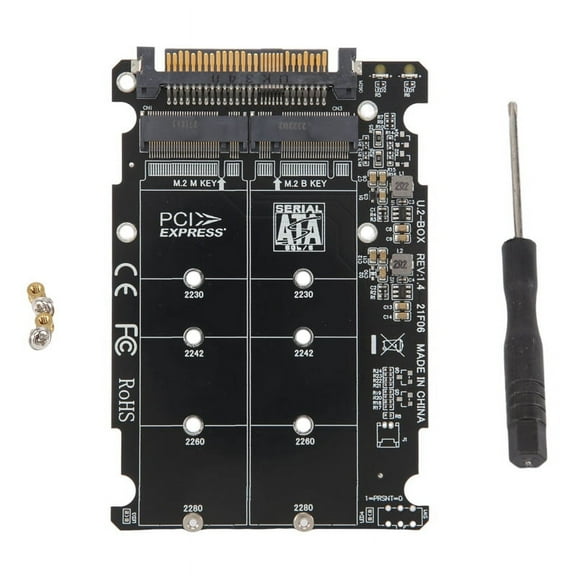 2 in 1 M.2 NVMe U2PCB NVME SSD Key M B to U.2 SFF-8639 Adapter PCIe M2 Converter Desktop Computer Parts