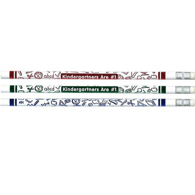 J.R. Moon Pencil JRM7860B-12 Pencils Kindergartners Are Number 1 - 12 Dozan