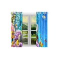 thumbnail image 3 of CADecor Underwater World Corals Fish Window Treatment Panel Curtains Window Curtain Kitchen Curtain,Two Piece 26x39 Inches, 3 of 4