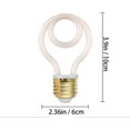 thumbnail image 6 of LINLIN LED Linear Bulb E27 Medium Base AC 85-265V 4W Retro Edison Bulb Warm White Light for Living Room, Backyard,Cafe,Bar, Wedding Decoration, 6 of 6