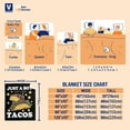 thumbnail image 5 of Taco Blanket Fleece Plush Throws Funny Gift for Boy Dad Kids Ultra Soft Flannel Blankets Tacos Lover Food,Lightweight Comfy Warmer Novelty Decor for Bedding Chair-80 x60 Queen for Men, 5 of 6
