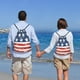 thumbnail image 5 of Fotbe USA Colors Stripes1 Bolsa Mochila con Cordón Estampada, Bolsa de Gimnasio Deportiva, Bolsa Cinch, Bolsa con Cordón para Hombres y Mujeres-Medium, 5 of 6