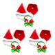 thumbnail image 4 of Conjunto de bufanda de campana de sombrero de Papá Noel Greeniant Disfraz de Navidad para Mascotas, 4 of 6