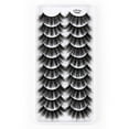 thumbnail image 2 of 10 Pairs False Eyelashes Cat-eyes Natural 3D Fluffy Eyelashes Extension Dense Y603, 2 of 2