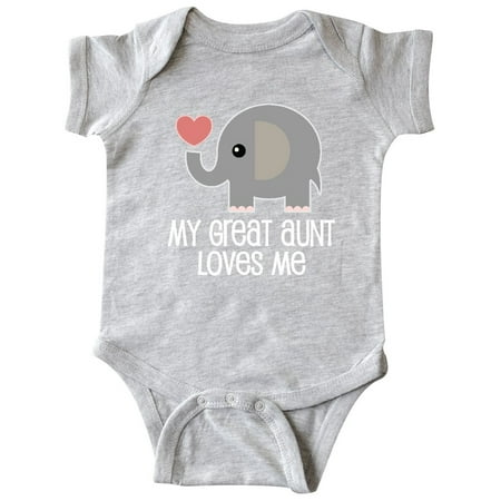 

Great Aunt Loves Me Elephant Infant Creeper