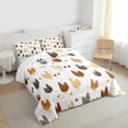 thumbnail image 3 of Homewish Kids Children Kawaii Chicken Full Size Comforter Sets 3-Piece,Farmhouse Animal Bedding Comforter Set,Cartoon Cute Lightweight Bedding Sets,Ultra Soft Home Decor,Reversible, 3 of 8