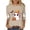 Khaki, variant on Women's Long Sleeve Tops Tshirts Crewneck Printed Soft Casual Fall Clothes for Women Tees Blouses Pink L