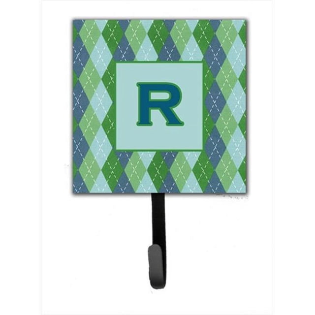 Carolines Treasures CJ1020-RSH4 Letter R Initial Monogram - Blue Argoyle Leash Holder Or Key Hook