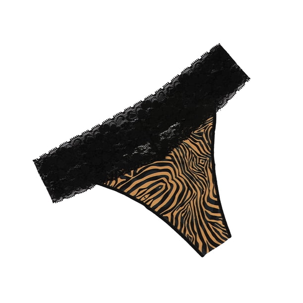 Gibobby Calzoncillos hipster Ropa interior de mujer Cintura Transpirable Levantamiento de cadera Calzoncillos Patrón Sexy Encaje G String Pantalones(Caqui, XL)