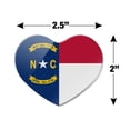 thumbnail image 3 of North Carolina State Flag Heart Acrylic Fridge Refrigerator Magnet, 3 of 4