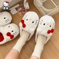 thumbnail image 3 of Sanrio-Zapatillas de felpa de Hello Kitty para niños, zapatos de algodón de dibujos animados Y2K, cálidos, accesorios de Sanrio, regalo para estudiantes, Invierno2722, 3 of 5