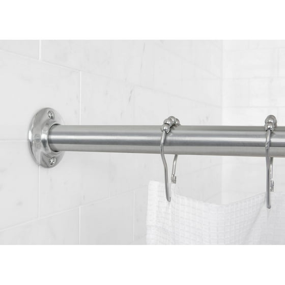 Mainstays Permanent Straight Shower Curtain Tension Rod - Walmart.com