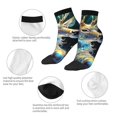 thumbnail image 5 of Pofeuu Colorful Stained Glass Deer Print 30cm Socks, Adult Running Hiking Socks for Youth and Adult, 5 of 7