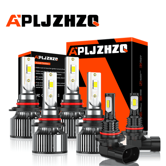 Para For Acura MDX 2004 2005 2006 LED faro Hi/Lo  Bombillas antiniebla Combo Kit