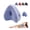Blue, variant on Heart-Shaped Memory Foam Leg Pillow | Side Sleeping Knee Support and Pressure Relief Pillow | Slow-Rebound, Breathable, Removable Cover Leg Support Pillow