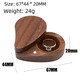 thumbnail image 1 of Joyero de madera maciza Caja de almacenamiento de nogal negro Regalo Anillo Pendientes Joyas Creativo Madera entera, 1 of 4