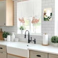thumbnail image 5 of Orange Striped Balloon Curtains for Bedroom/Front Door/Bathroom, Abstract Modern Geometric Stripes Tie Up Curtains 63 Inch Length Light Filtering Kitchen Curtains Shades for Windows 46"x63", 5 of 8
