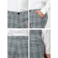 thumbnail image 6 of INSPIRE CHIC Men's Dress Plaid Pants Formal Printed Checked Trousers 32 Gray, 6 of 7