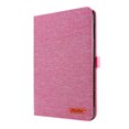 thumbnail image 3 of Case for Amazon Fire HD10/HD10 Plus 13th Generation 2023, Fabric PU Leather Folio Cover Soft TPU Inner Multiple Viewing Angles Stand with Card Slots - Pink, 3 of 5