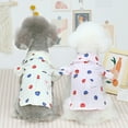 thumbnail image 1 of SPRING PARK Pet Shirts Mushroom Printing Dog Cotton Button Design Ruffled T Shirt Puppy Kitten Clothes, 1 of 7