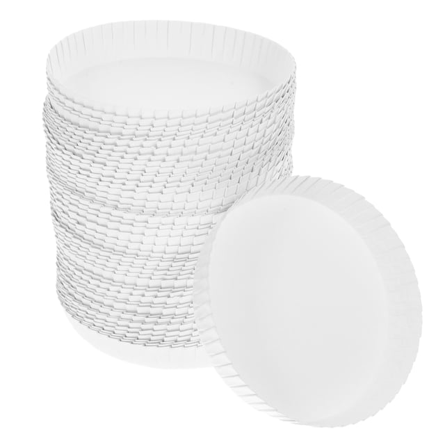 Copa desechable de 100 piezas cubre tapas de papel tapas para la taza caliente